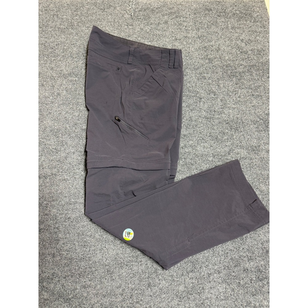 Marmot Womens Convertible Zip-Off Hiking Pants Nylon Gray Size 8